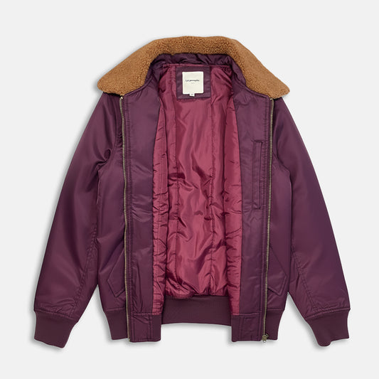 Blouson bomber bordeaux
