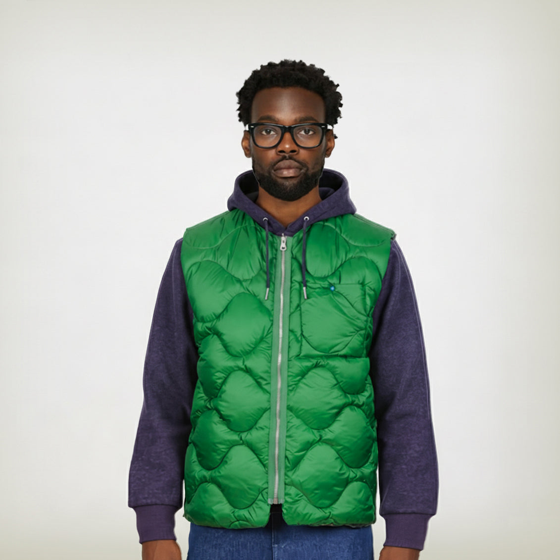 Gilet doudounne gazon