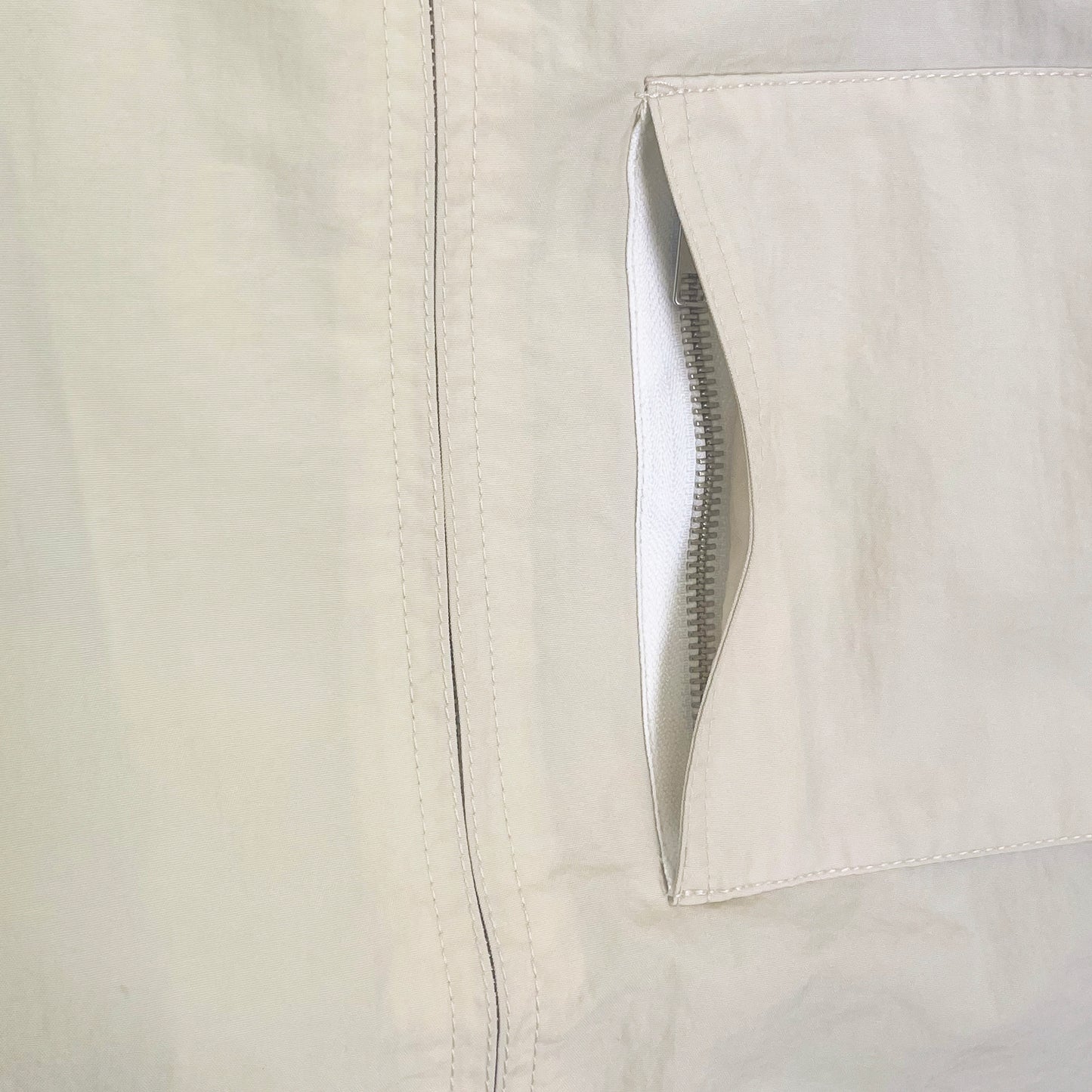 Coupe vent nylon canvas ecru