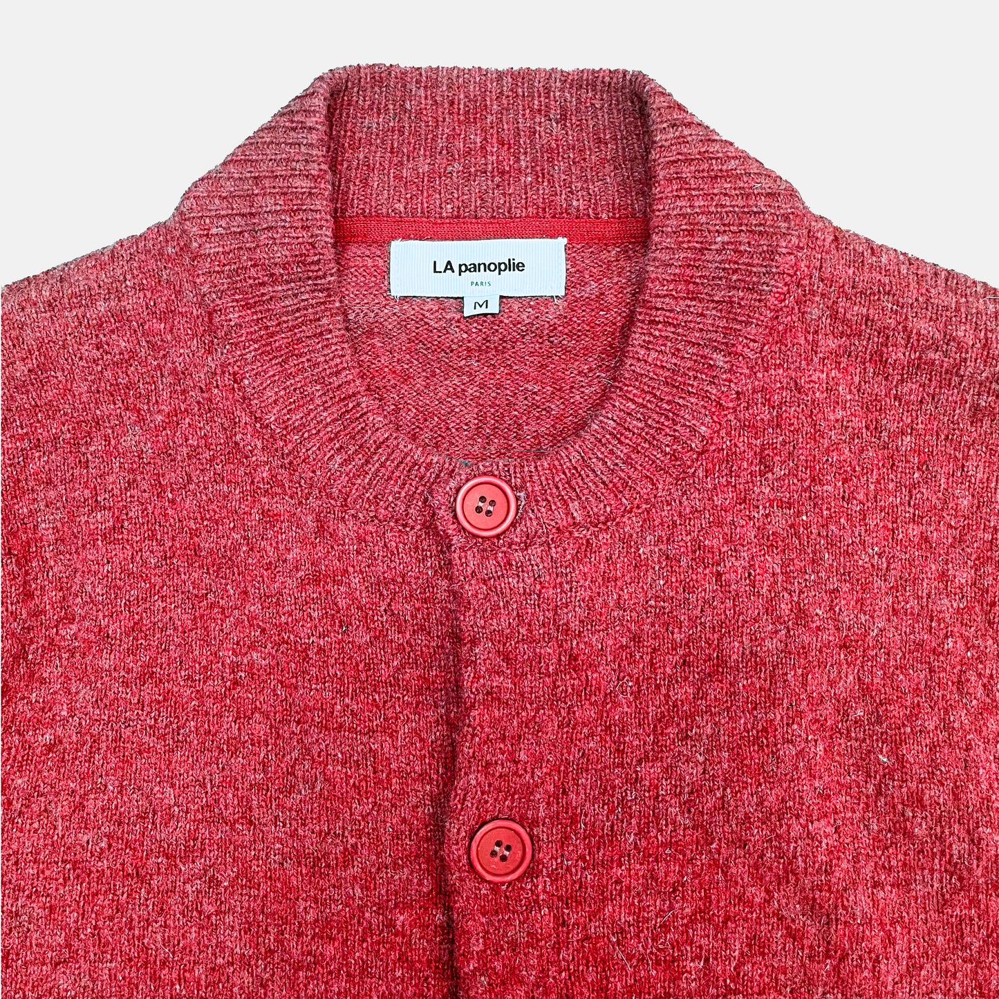 Gilet lambswool rouge