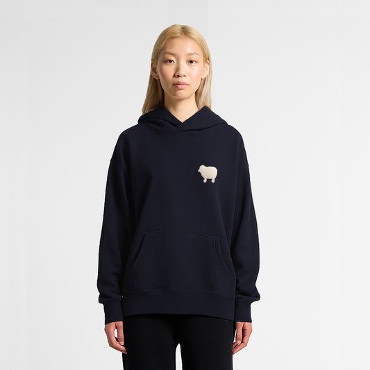 Sweat girl sheep hood navy