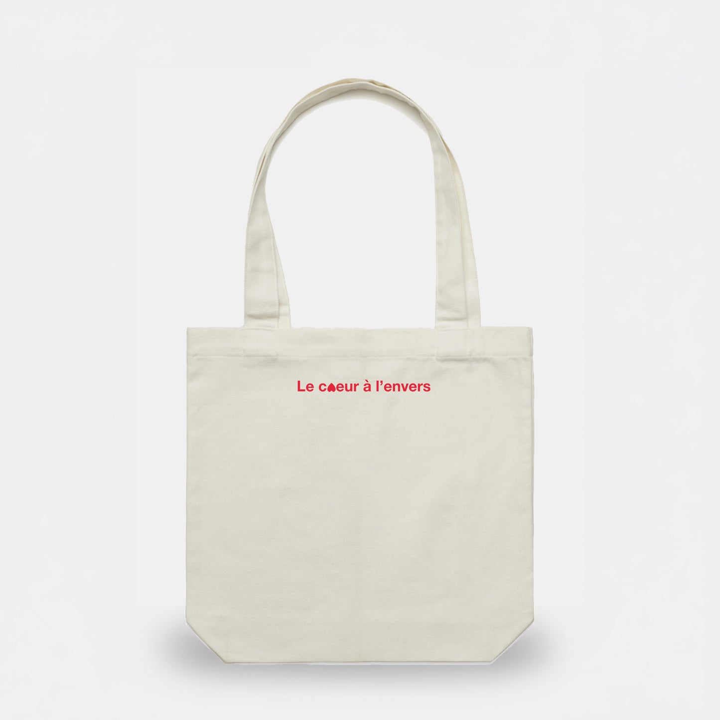 Tote coeur ecru