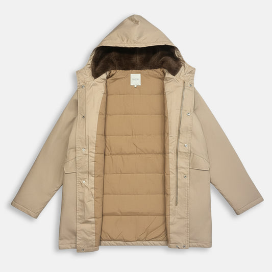 Parka coton beige