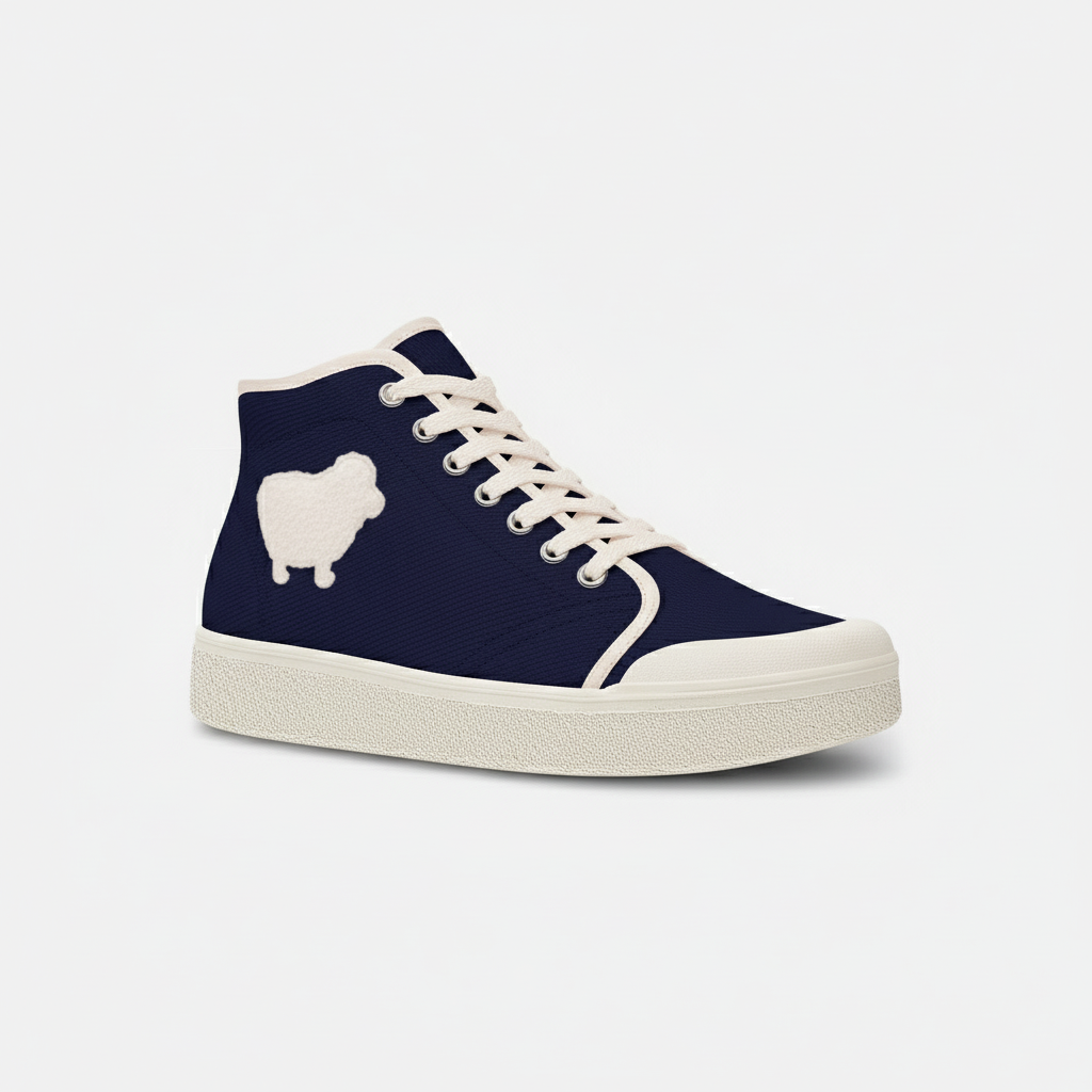 Baskets high sheep navy