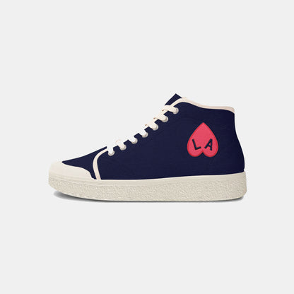 Basket high coeur navy