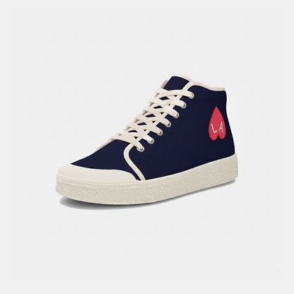 Basket high coeur navy