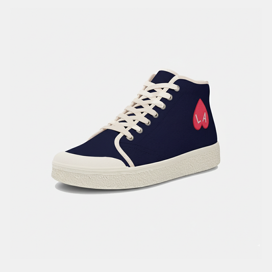 Basket high coeur navy