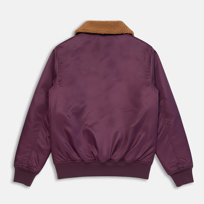 Blouson bomber bordeaux