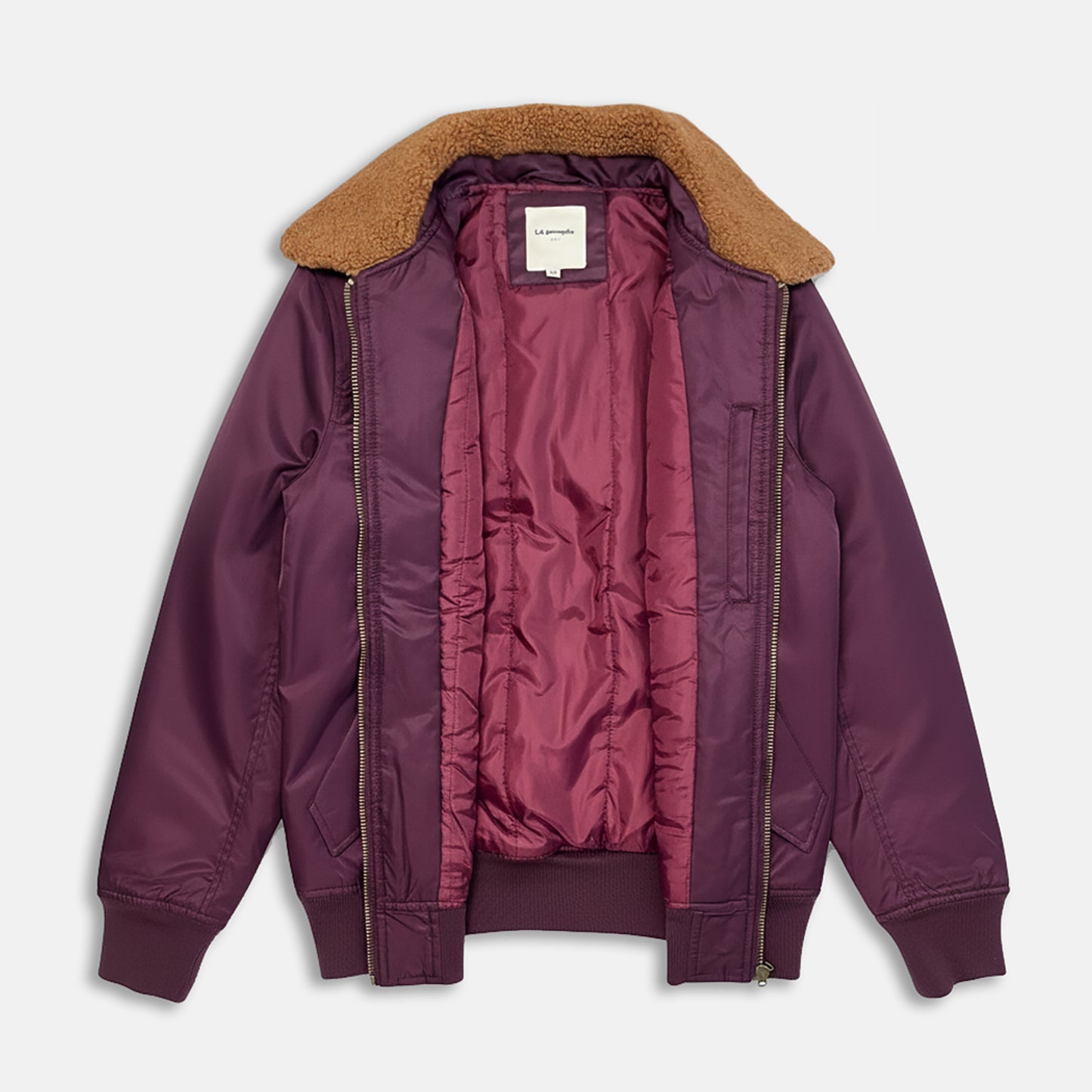 Blouson bomber bordeaux