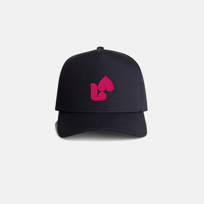 Casquette coeur navy
