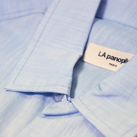 Chemisette coton slub