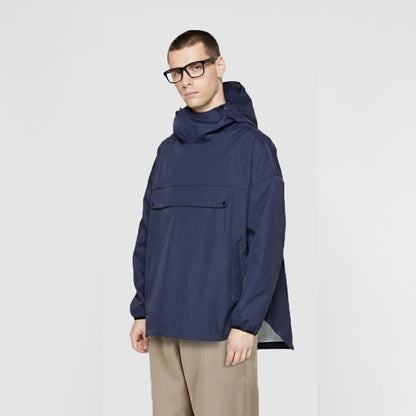 Tech ink blue nylon smock