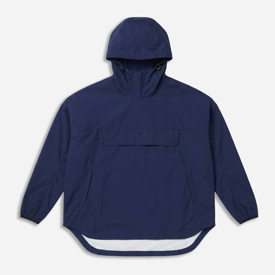 Tech ink blue nylon smock