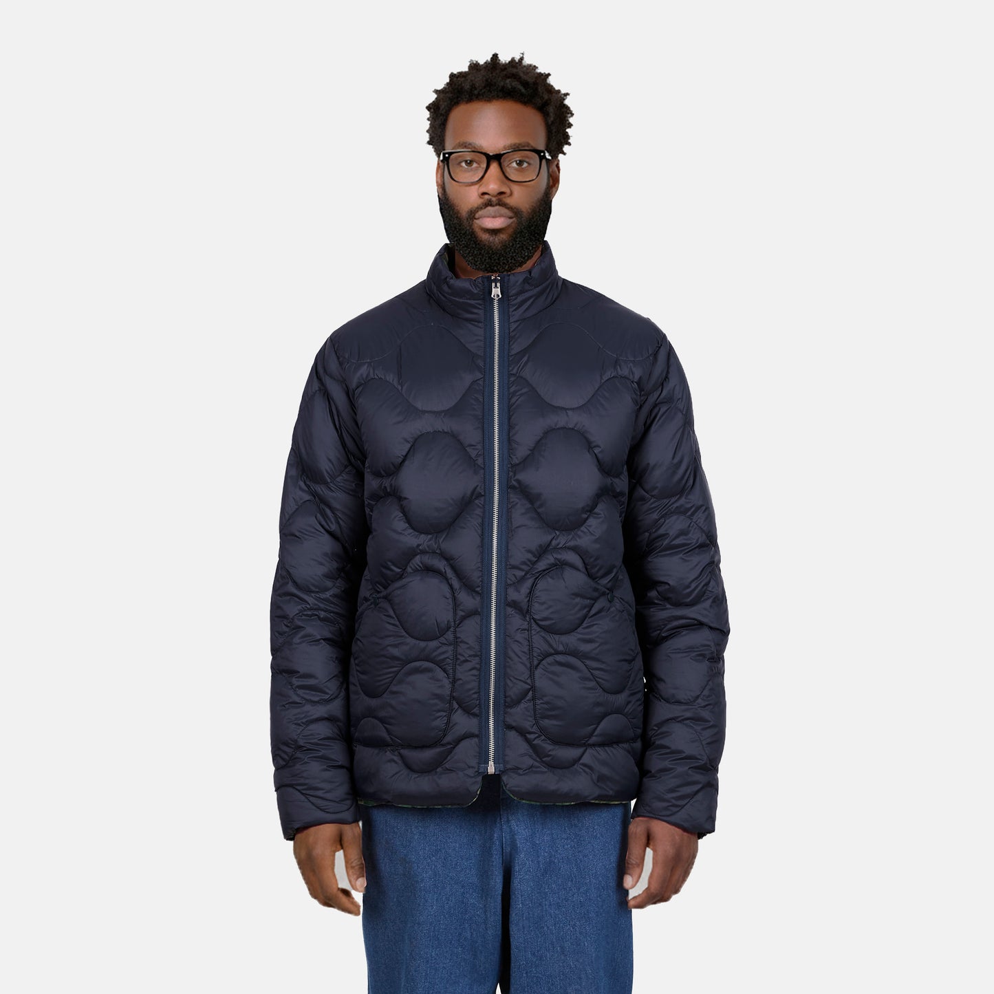 Navy down jacket