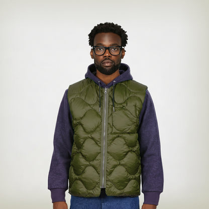 Gilet doudounne kaki