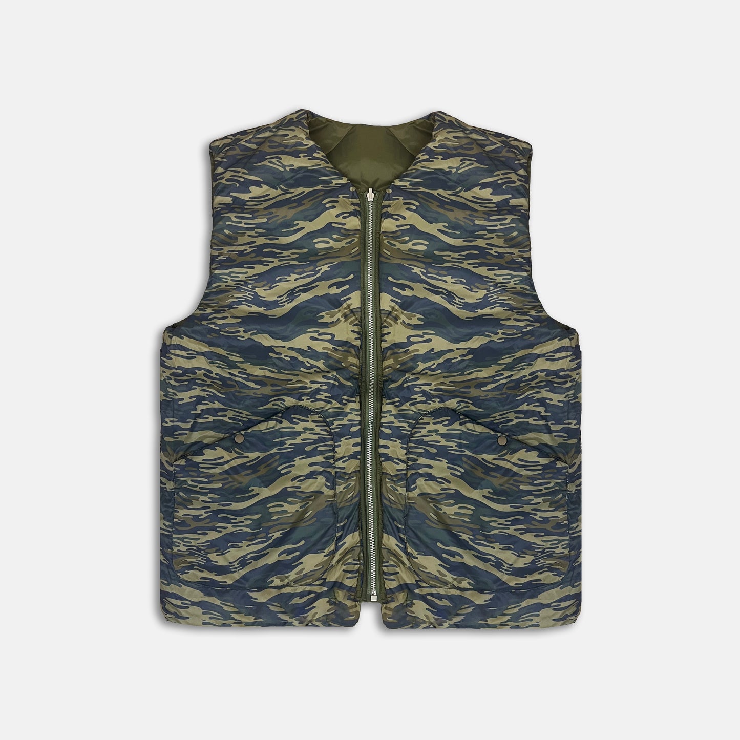 Gilet doudounne kaki