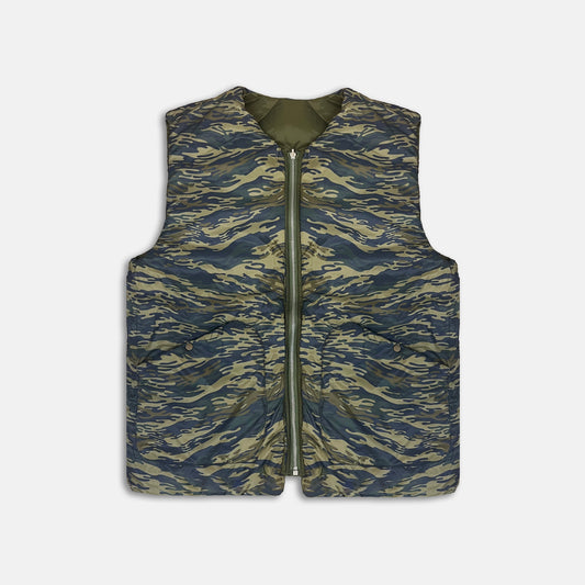 Gilet doudounne kaki