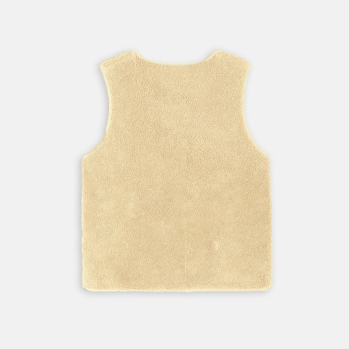 Gilet sherpa ecru