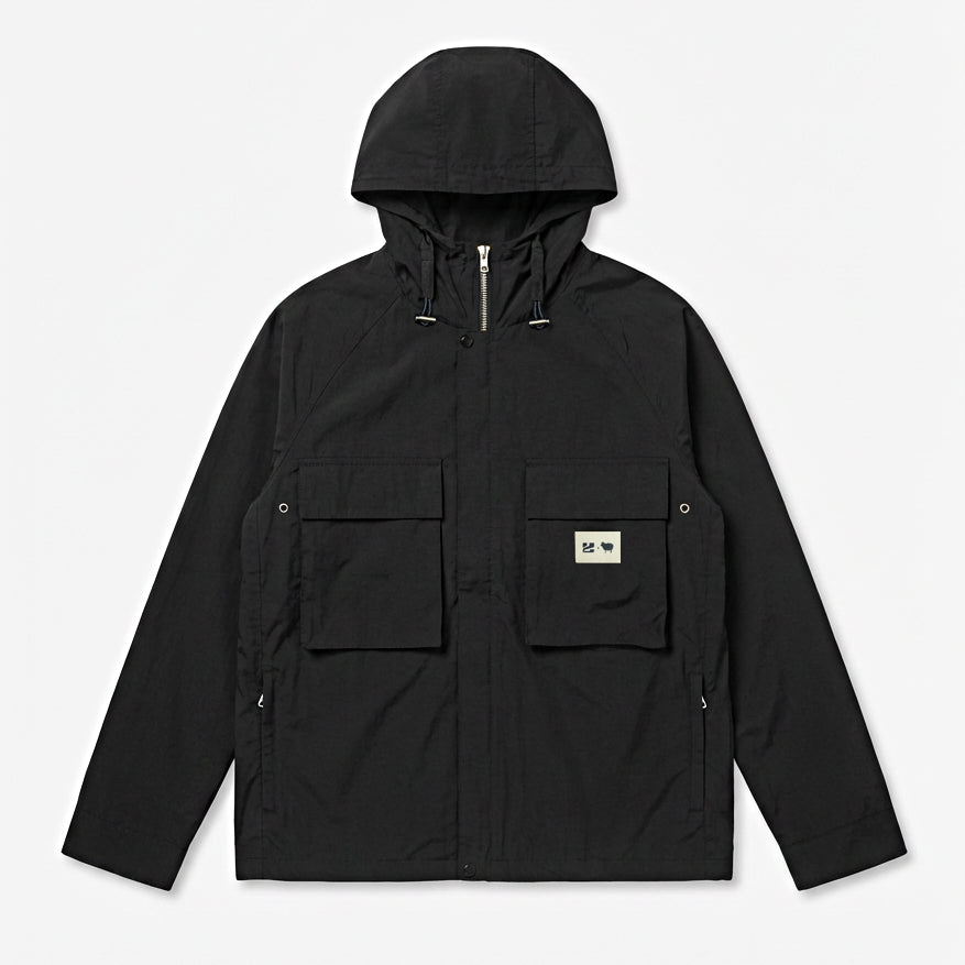 LA x GEDA nylon windbreaker