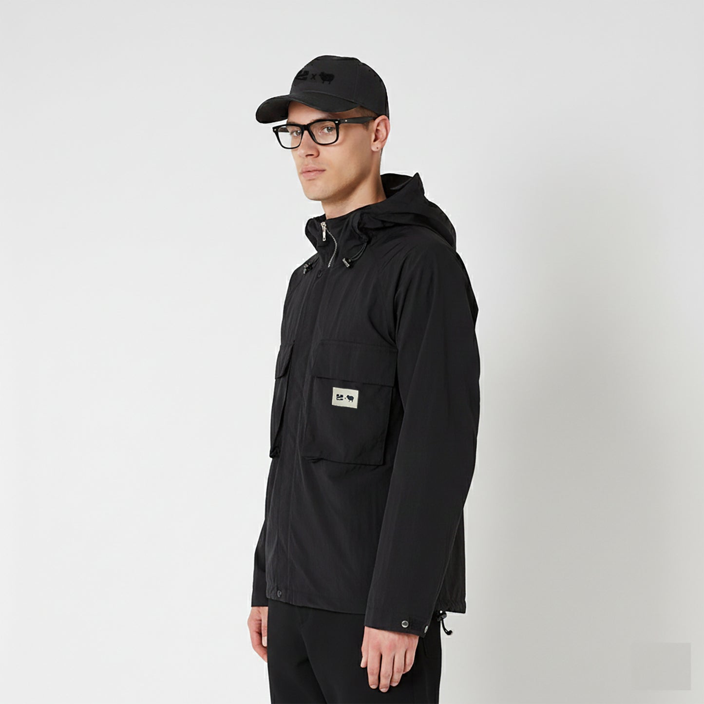 LA x GEDA nylon windbreaker