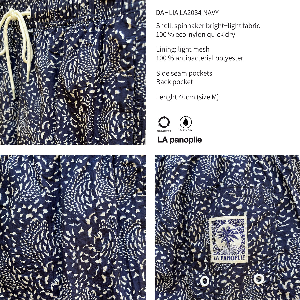 Dahlia navy swimsuit 