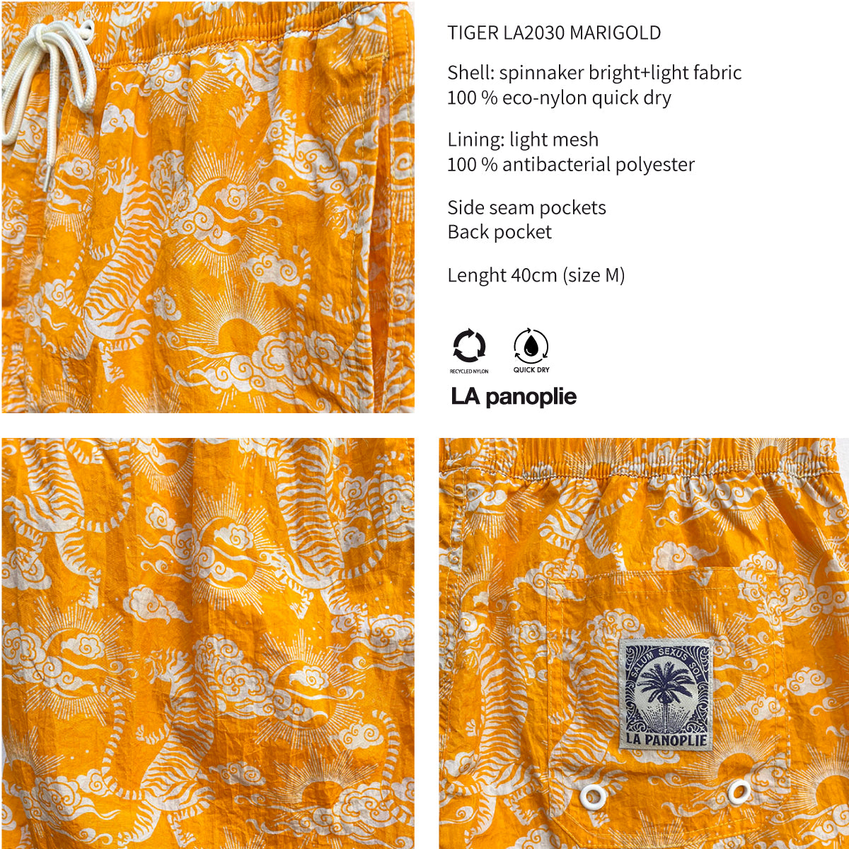 Maillot tigre orange