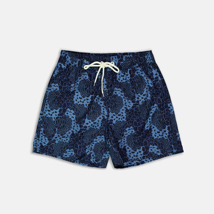 Maillot pivoine indigo