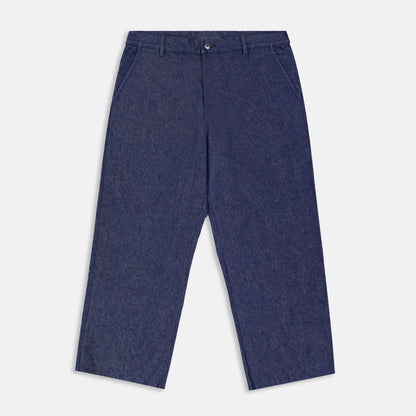Wide denim pants