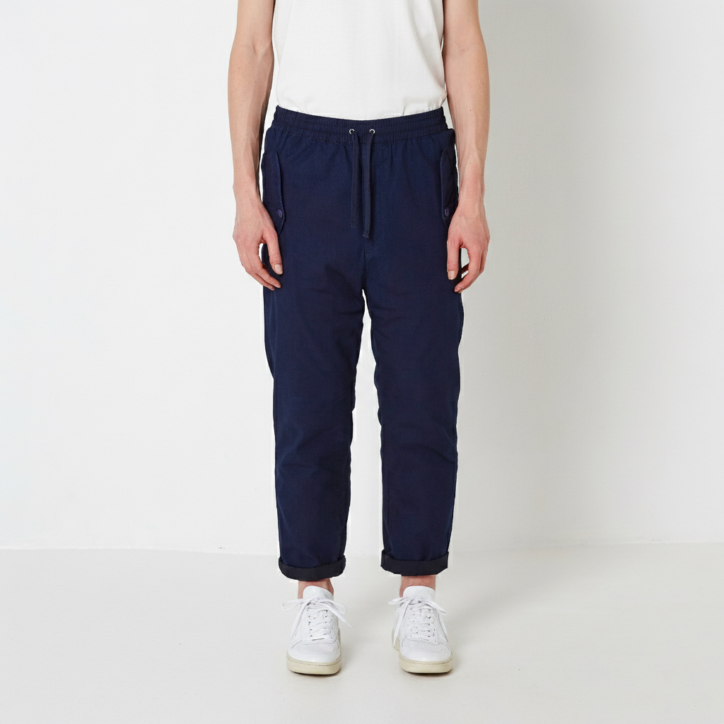 Indigo canvas pants