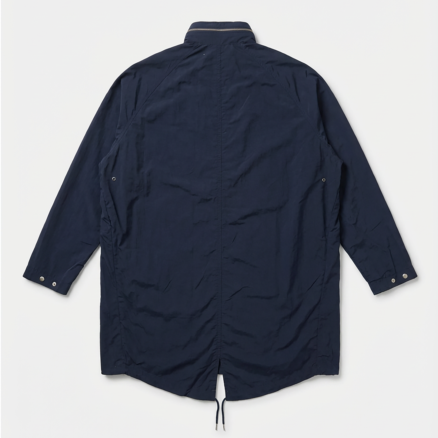 navy nylon parka