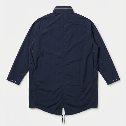 navy nylon parka