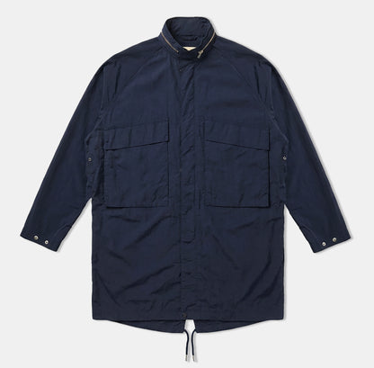 navy nylon parka