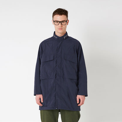 navy nylon parka