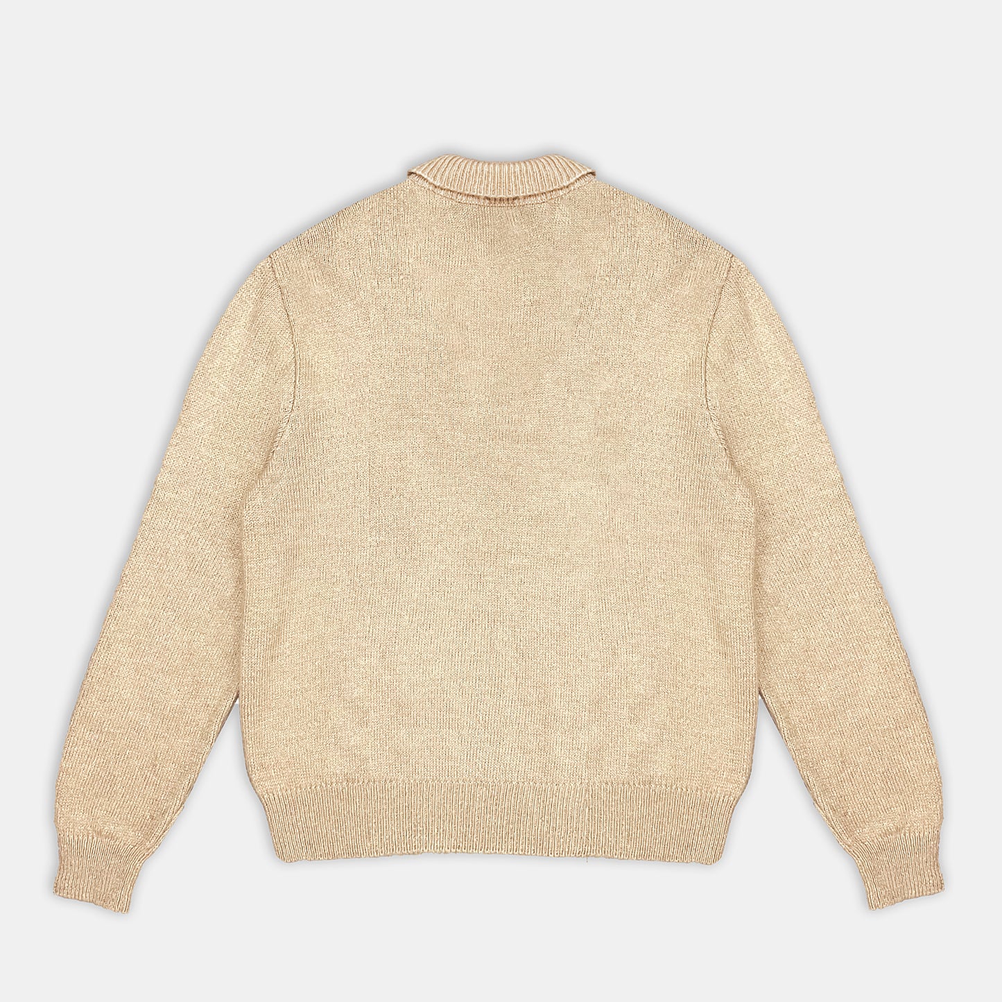 Pull polo beige