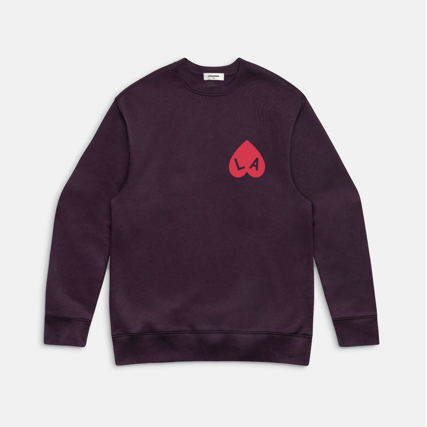 Sweat coeur bordeaux
