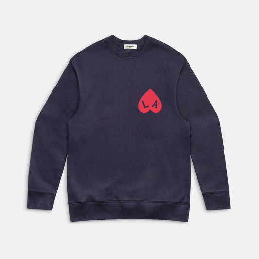 Sweat coeur navy