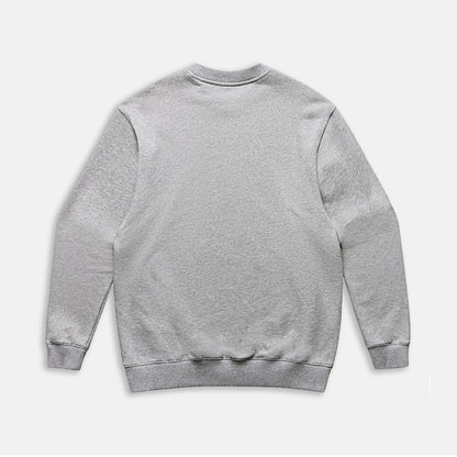 Sweat crew heavy gris chiné