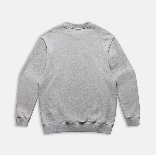 Sweat crew heavy gris chiné