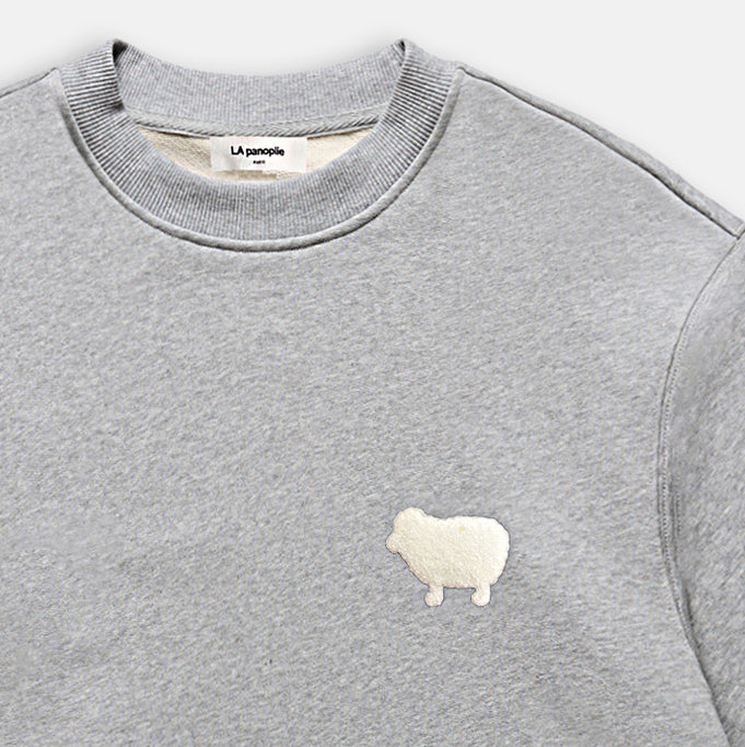 Heather grey crew neck sweatshirt