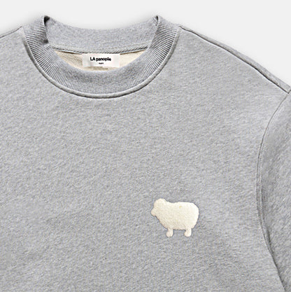 Heather grey crew neck sweatshirt