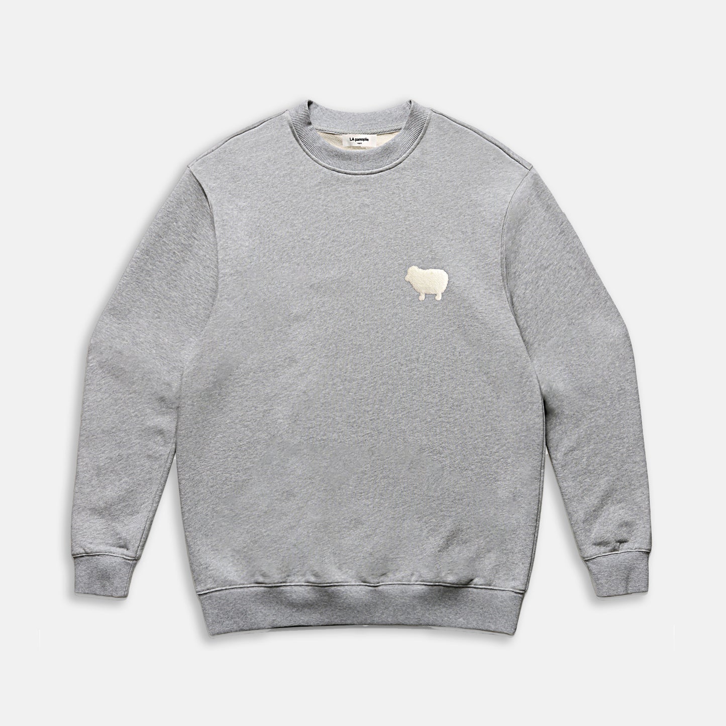 Sweat crew heavy gris chiné
