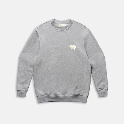 Heather grey crew neck sweatshirt