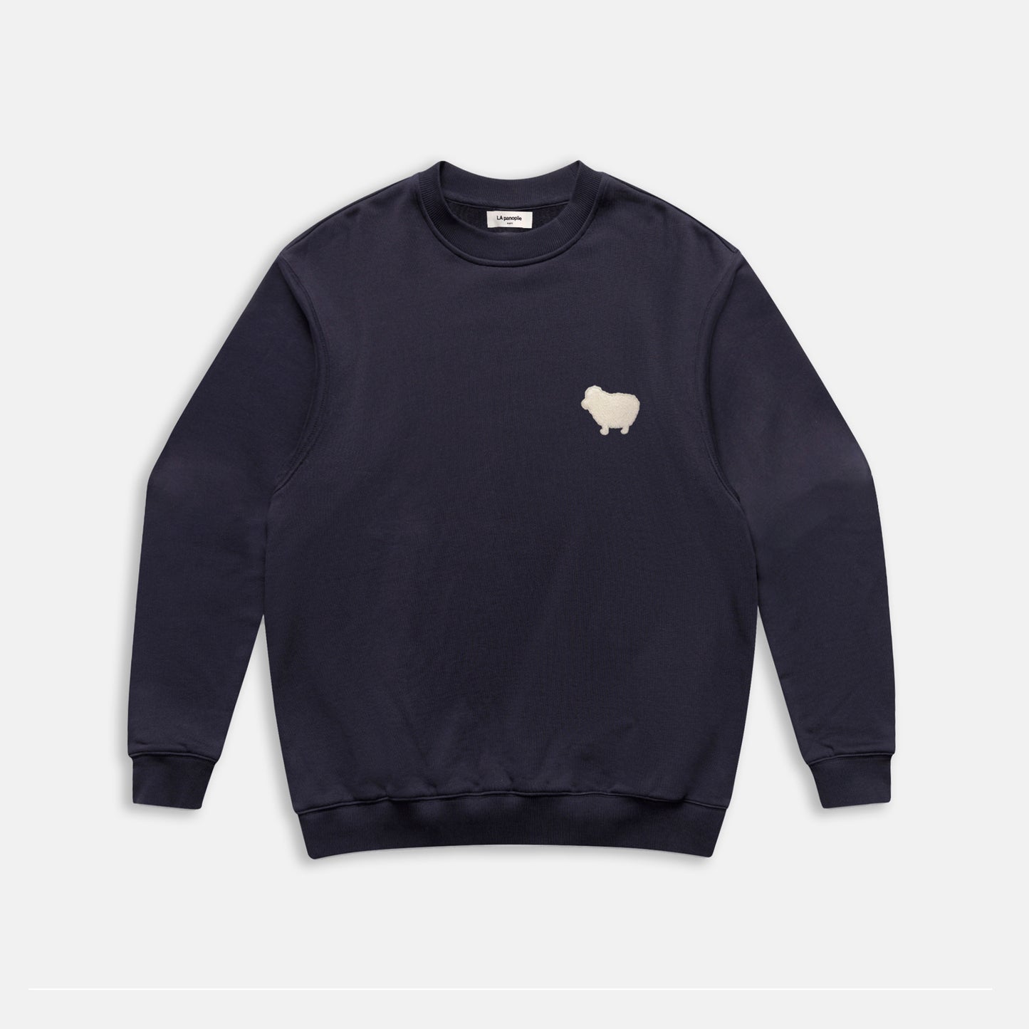 Crew neck sweatshirt, heavy navy 