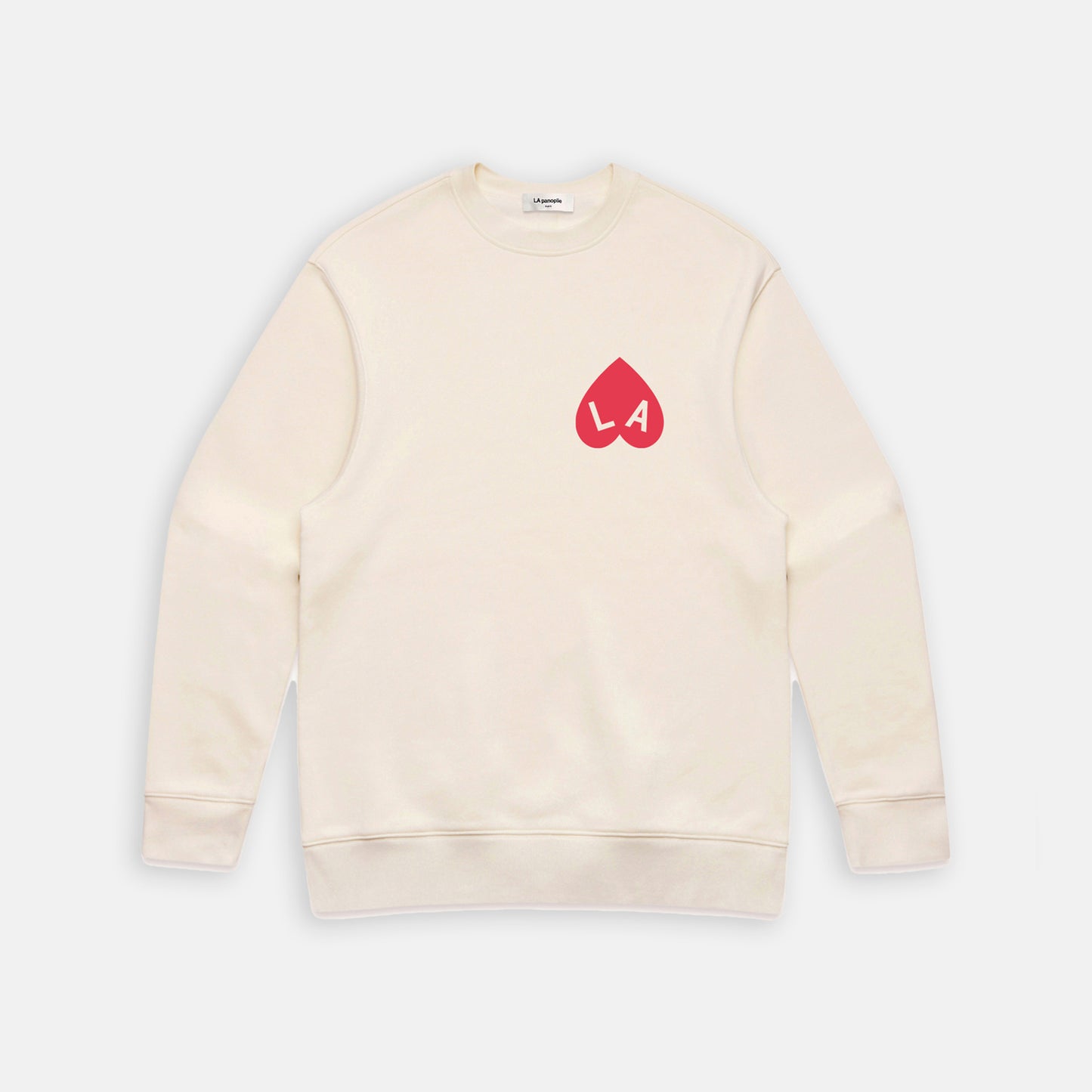 Ecru heart sweatshirt 