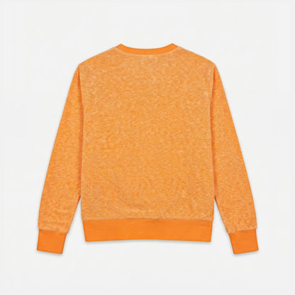 Heather orange terry sweatshirt