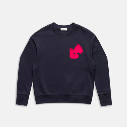 Sweatshirt girl LA heart navy