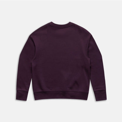 Sweat girl coeur bordeaux