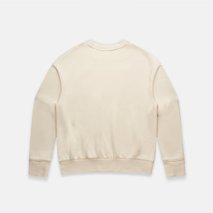 Sweat girl coeur ecru