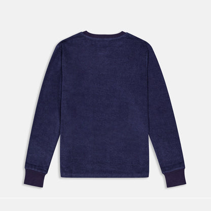 Indigo terry sweatshirt