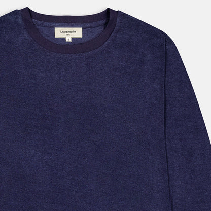 Indigo terry sweatshirt